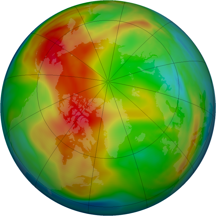 Arctic ozone map for 26 January 2007
